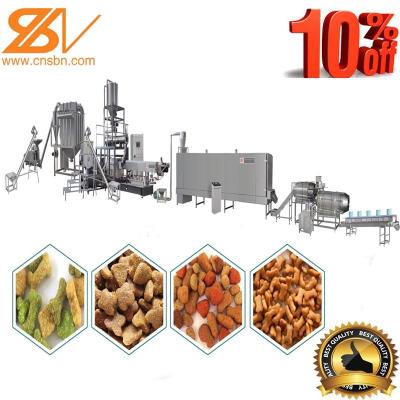 China Twin Screw Extruder Automatic  Pet Food Machinery With Flexible Design Based for sale