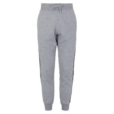 China OEM Anti-Static Casual Outdoor Gray Jogging Pants For Men Tapes Side Side Pockets Stripe Gray Jogging Pants for sale