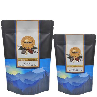 China Recyclable Wholesale Custom Food Snacks Matte Packaging Zipper Bag Snack Spice Nut Logo Stand Up Pouch For for sale