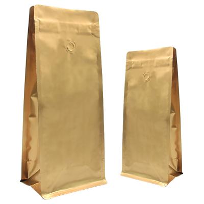 China Wholesale Recyclable Pure Color Food Grade Packets Recycle Aluminum Foil Bags Coffee Bean Flat Bottom Zipper Bag for sale