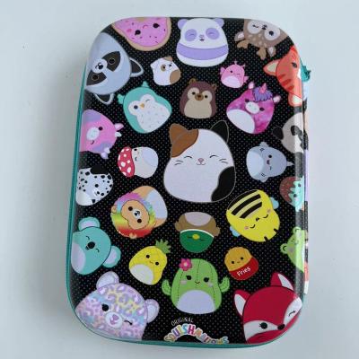 China Fashionable Custom Hard Shell EVA Pencil Case Multifunctional Good Quality 3D Kids Double-Layer Large Capacity Pencil Case For Kids for sale