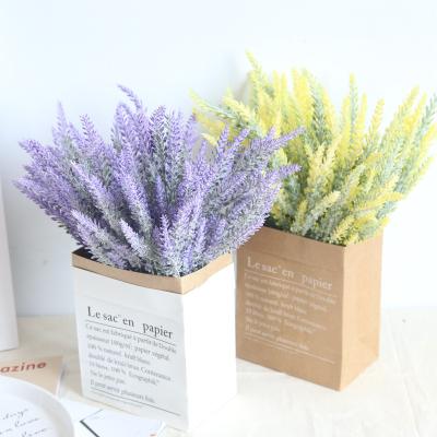 China 6 Colors 37cm Wholesale Plastic Artificial Lavender Flower Picks In Bulk For Home Decoration for sale