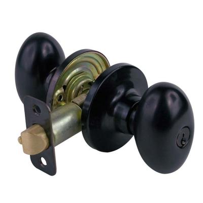 China 200000 Times Wooden Door Knobset Egg Shape Tubular Knob Lock One Piece Entry Egg Lever Door Lock Knob Life Cycle for sale