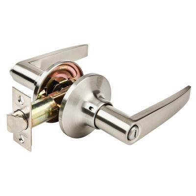 China Design Easy Straight Privacy Handle Factory Door Installation Reversible Tubular Leverset Privacy Door Handle Lock for sale