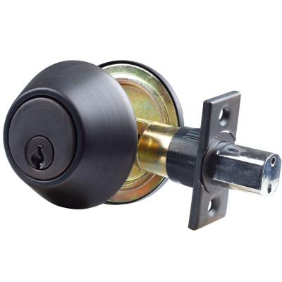 China Entrance & 200000 Life Cycles Latch Drive-in Oil Office OEM Door Lock Manufacturer Warranty Rubbed Cylinder Bronze Single Deadbolt for sale