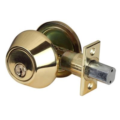 China Entrance & 200000 Life Cycle Drive-in Latch Single Cylinder Deadbolt Office Door Lock OEM Manufacturer Warranty for sale