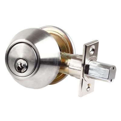 China Entrance & Desktop Warranty 200000 Life Cycles Drive In Bolt Deadbolt Cylinder Residential Double Lock 2 Brass Keys Deadbolt for sale