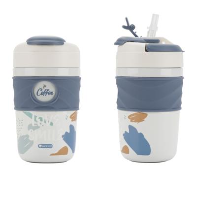 China OKADI New Product Wall Coffee Tumbler Wholesale Coffee Drink PORTABLE Eco-friendly Travel Mug Insulated Double Tumbler for sale