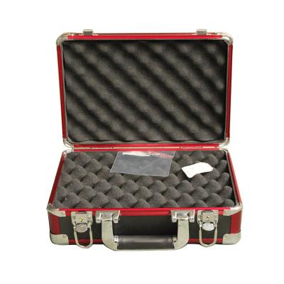 China Latest Double Sided Black Aluminum Gun Case Pistol Lock Fashion Combination Tool or Instrument Carrying Case for sale