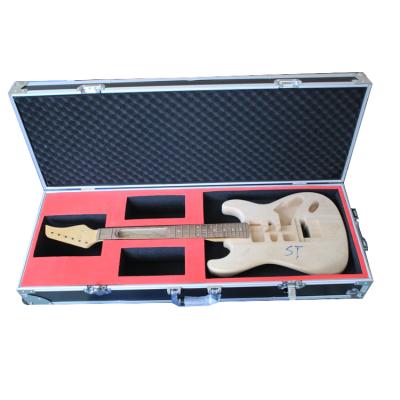 China Classical Guitar Bass Materials Aluminum Case Lockable Gitar/Bass Custom Size ABS MDF Showcase For Guitar for sale