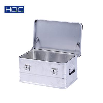 China Heavy Duty Portable Silver Aluminum Alloy Case Storage Metal Box Metal Suitcase And Packaging Box for sale