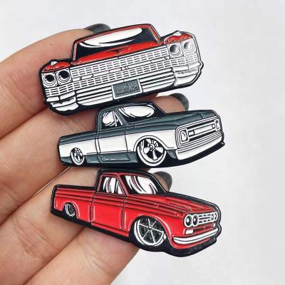 China Factory Price Wholesale Cheap Global Car Soft Enamel Discount Pin Zinc Alloy Lapel Pin Black Nickel Plated for sale