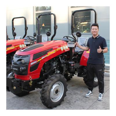 China Ariculture Farmer 4x4 Compact 4x4 Farm 25hp 40hp 45hp 50hp 30 Small Micro Farm Tractor Mini Wheel Farmer 60 Hp 4wd Tractor for sale