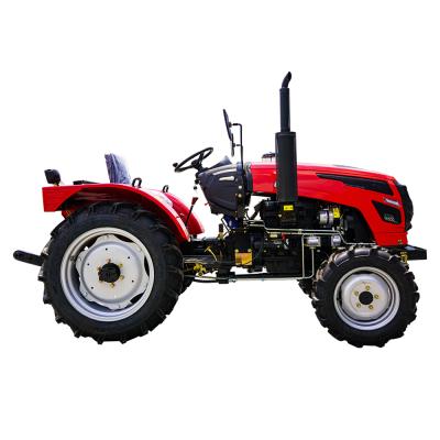 China Construction material shops 4wd mini farm tractor small farm machinery tractor with front end loader and backhoe for sale