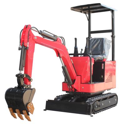 China Building Material Shops 1.0 Ton Mini Household Micro Excavator Free Shipping Land Moving Machinery Agricultural Excavators for sale