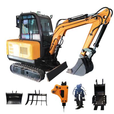 China Elevates Hydraulic Mini Excavator 1000kg Mini Digger Loader Bagger With Competitive Prices for sale