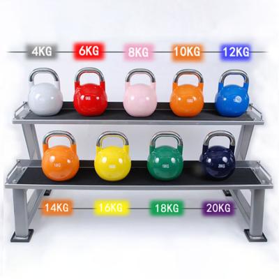 China High Quality Home Fitness Green Custom Russian Weights Adjustable Kettleball Chrome Handle Set Competition Kettlebell for sale