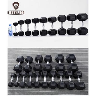 China Rubber Covered Dumbbell Home Fitness Dumbbells Set Free Weights In Pounds for sale