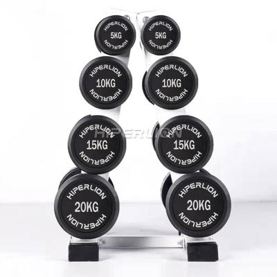 China Dumbbell Polyurethane Pev Rubber Covered Dumbbell for sale