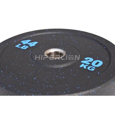 China Custom Rubber Stain Crumb Weightlifting Pounds Crunch Rubber Bumper Plates for sale