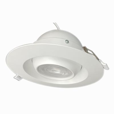 China Modern Downlight COB Ceiling Spotlight 16W Dimmable Aluminum Adjustable Beam 6inc LED 12/24/45/60 Recessed Downglight Fixture for sale