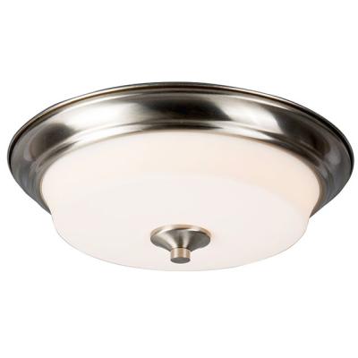 China Outdoor Hotel Novelty LED Ceiling Lamp Iron 12in Dimmer 18W/24W Glass Mounted Glass Ceiling Light / Indoor Outdoor for sale