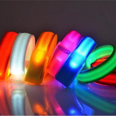 China Birthday LED Wristbands Flashing Wrist Band For Event Party Decoration Wristband Glowing Running Gear LED Lights Wrist Ring for sale