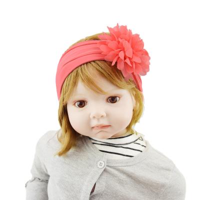 China Soft Rotating Headband Baby Hair Band Baby Hair Band Nylon Snow Flower Children's Silk Stockings Hair Accessories Baby Hair Headdress for sale