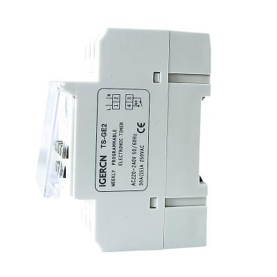 China 220-240vac Digital Summer Saving Time Display 12v DC Time Switch 16amp Large LCD Display Weekly Programmable Timer Switches for sale