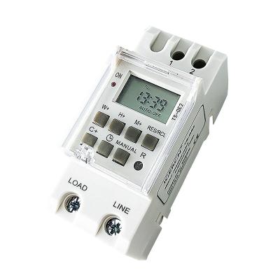 China Large Time Display 12v DC Time Switch 30ampTS-GE2 LCD Timer Weekly Summer Winter Programmable Timer Switches Digital for sale