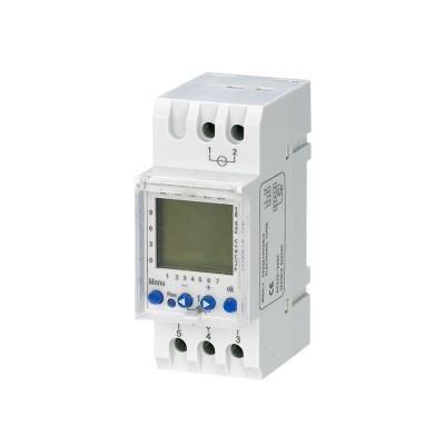 China 220vac 12v DC Timer Switch Digital Din-Rail 16amp 6 Languages ​​Programming 24 Hours Digital LCD Programmable Timer Switches THC-810 16amp 220vac for sale