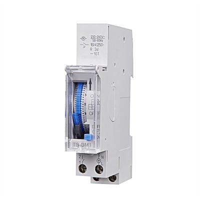 China 16amp 220-250VAC Analog Timer Switch TS-GM1 ON Electrics Control 24 Hours 15 Minutes Mechanical Timer Switch TS-GM1 16amp 220vac for sale