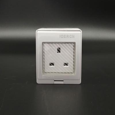 China UK Standard IP55 Residential / Multi-Purpose Waterproof Box One Strip Two Strips Plug In With Switch For Outdoor Wall Power Socket And Switches for sale