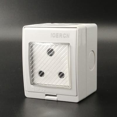 China IP55 South Africa Standard Residential / General Purpose Waterproof Box One Strip Two Strips Plug In With Switch For Outdoor Wall Power Socket And Switches for sale