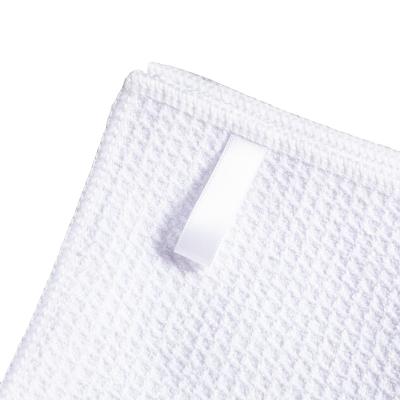 China Wholesale Soft Household Tea Kitchen Towel Waffle Solid Color Cotton Strong Absorbent Compressed Towel for sale