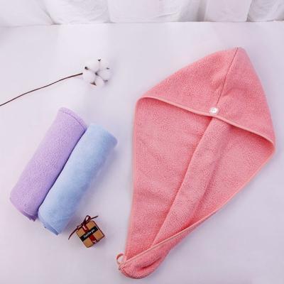 China Hot Selling Viable Custom Quick Drying Soft Thick Hair Soft Thick Hair Towel Wrap Cap Long Absorbent Hair for sale