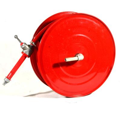 China Factory Made Steel Reel Fire Fighting Rescue Rescue Fire Hose Reel Steel Hose Reel With Spout for sale