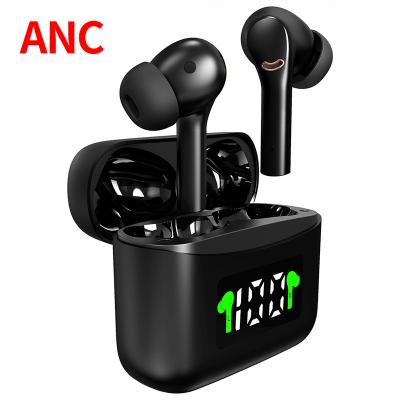 China New Stereo ANC Earbuds J5 Sports Hot Selling ANC P.J. Transparent Fashion Wireless Headphones Wireless Headphones Game for sale