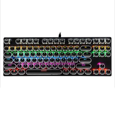 China Customizable Anti-ghosting Digital Color Multi-mode Mechanical Keyboard Kit Wired Usb For Pc Tablet PC Waterproof Round for sale