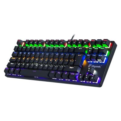 China Anti-ghosting Wired Promotional Cheap USB 87keys RGB Mechanical Keyboard for sale