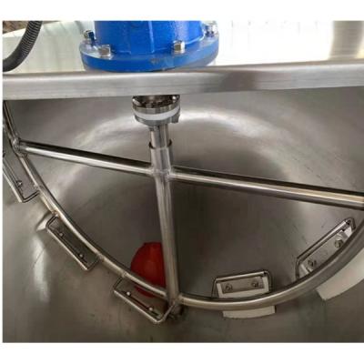 China Dairy Products Factory 304SUS 300 Liter Steam Jacketed Cooking Kettle With Stirring Arm for sale