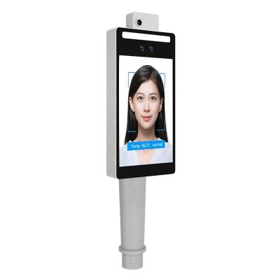 China Automatic AI 3D Touch Screen Liveness Detection Access Control Solution Face Recognition Temperature Measurement Device F2-TH for sale