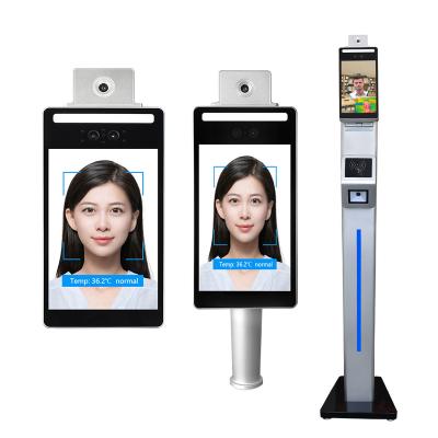 China New Arrival Motion Detection Walk Through Body Face Temperature Camera Scanner With Stand Temperature Scanner for sale