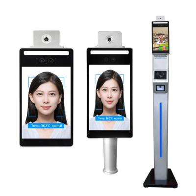 China Thermo Floor Stand Wall Mount Scanner Access Control Kiosk with Face Recognition and Thermal Sensors F3-FHRS for sale