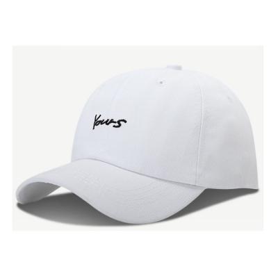 China COMMON Custom Logo Embroidery Plain Blank In Bulk 6 Panel White Baseball Cap For Adult for sale