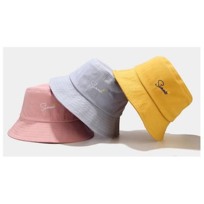 China Wholesale Plain Loose Cotton White Sports Bucket Hat Custom Character Embroidery Logo for sale