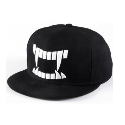 China Custom Wholesale COMMON Logo Adult 6 Flat Hats Mens Hip Hop Panel Brim Plain 3d Embroidery Snapback Hat Cap for sale