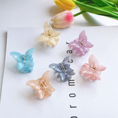 China Decorate Cute Hair Insist Newcomer Girl Butterfly Acetate Hair Claws Accessories for sale