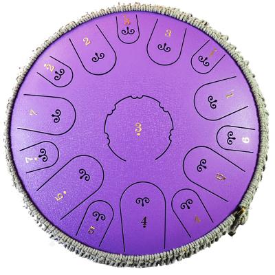 China Yoga new Tankdrum handpan, 14 inch Pan Drum Hank Drum D minor steel tongue drum for sale