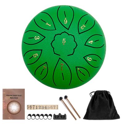 China FREE Miditation 6 Inch 11 Notes Handpan Drum Bag And Steel Mallets Tongue Drums for sale